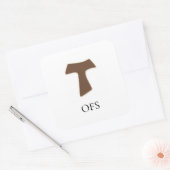 OFS Tau-Aufkleber Quadratischer Aufkleber (Umschlag)