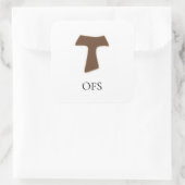 OFS Tau-Aufkleber Quadratischer Aufkleber (Tasche)