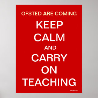 Ofsted kommen ruhig zu halten und die Lehre zu tra Poster