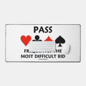 Oft die schwierigste Brücke überqueren Schreibtischunterlage (Tastatur & Maus)