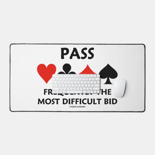 Oft die schwierigste Brücke überqueren Schreibtischunterlage (Tastatur & Maus)