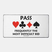 Oft die schwierigste Brücke überqueren Schreibtischunterlage (Vorderseite)