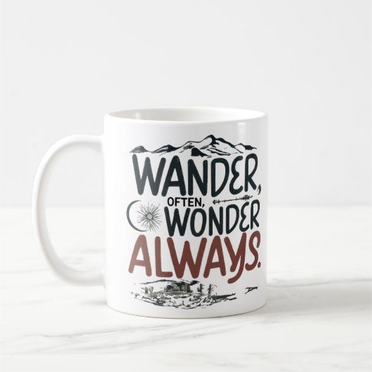 Oft fragen Sie sich immer. Kaffeetasse (Links)