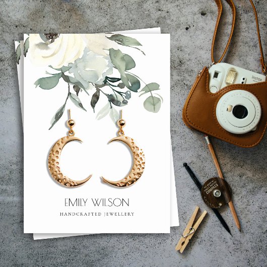 OFT-IVORY-WEISSER BLUMENBUNCHENANGEBOT VISITENKARTE