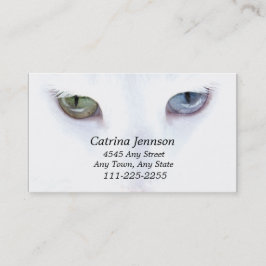 Oft mit Augen Cat Business Card Visitenkarte
