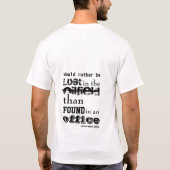 OFTA Ölfeld gefunden T-Shirt (Rückseite)