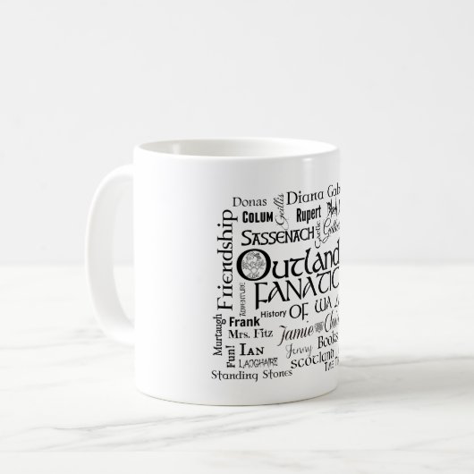 OFWA Wort-Wolken-Tasse Kaffeetasse (Vorderseite Links)