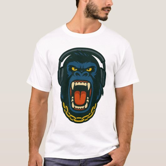 OG Beats — The Headphone Gorilla T-Shirt (Vorderseite)