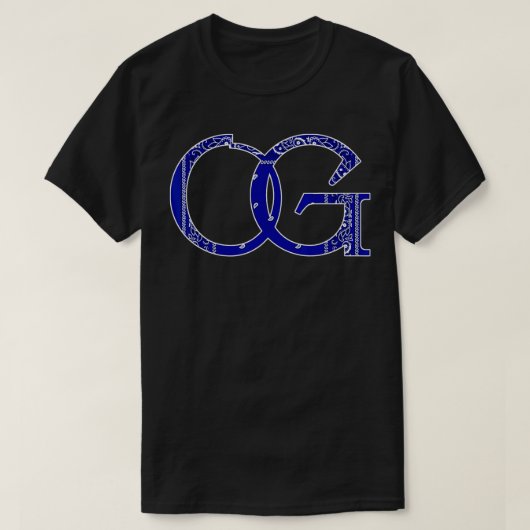 OG Blue bandana print Mens Original Gangster Long T-Shirt (Design vorne)