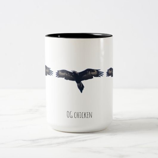 OG-Hähnchen Zweifarbige Tasse (Mittel)