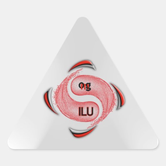 OG! ilu Dreieckiger Aufkleber (Vorderseite)