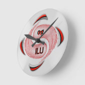 OG! ilu Runde Wanduhr (Winkel)