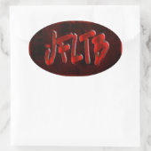 OG! Jfltb Ovaler Aufkleber (Tasche)