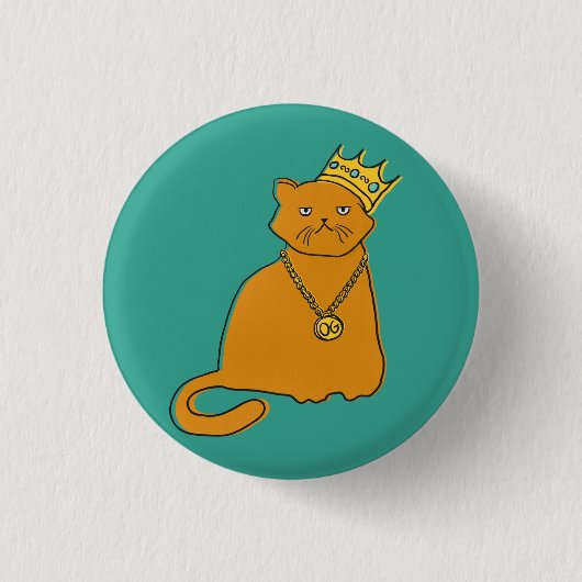 OG Katzen-König Button (Vorderseite)