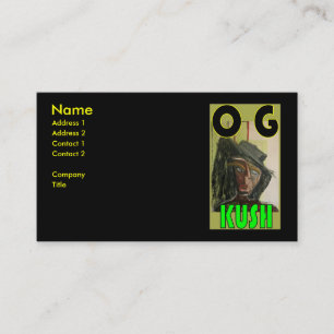 OG KUSH VISITENKARTE