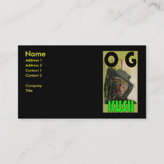 OG KUSH VISITENKARTE
