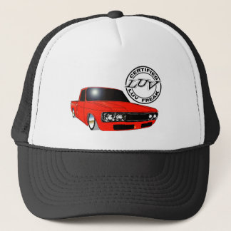 OG LUV Freak Design in Rot verlegt Truckerkappe