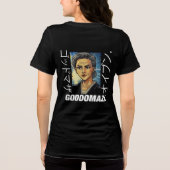 OG M.OMOKO FARBSCHWARZE RÜCKSEITE Tri-Blend SHIRT (Rückseite)