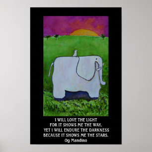 Og Mandino Zitat - PLAKAT