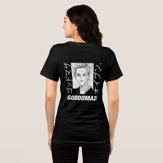 OG MOMOKO HEAD BACK (SCHWARZ) Tri-Blend SHIRT (Rückseite voll)