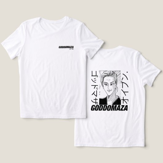 OG MOMOKO KOPF WEISS T-SHIRT WIEDER ANSICHT Tri-Blend SHIRT (Design Vorderseite & Rückseite)