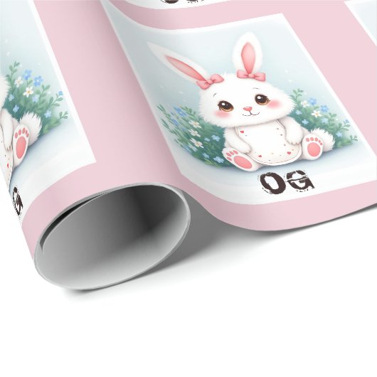 OG Oaster Bunny Funny Geschenkpapier (Rolleneckpunkt)