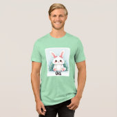 OG Oaster Bunny Funny Tri-Blend Shirt (Vorderseite voll)
