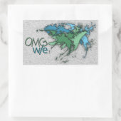 OG! RECHTECKIGER AUFKLEBER (Tasche)