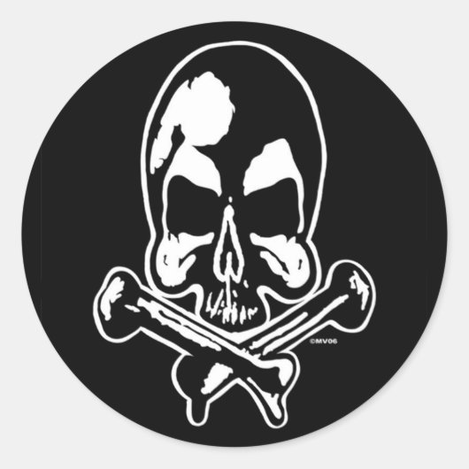OG SKULL ROUND STICKER (Vorderseite)