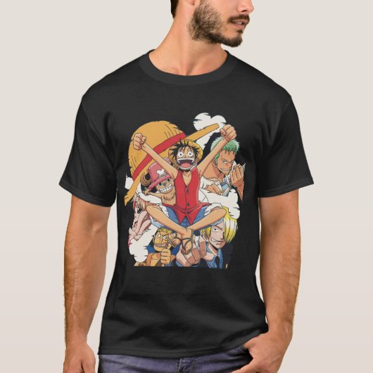 OG Strohhut Crew ANIME MANGA CARTOON MEME GIFT T-Shirt (Vorderseite)