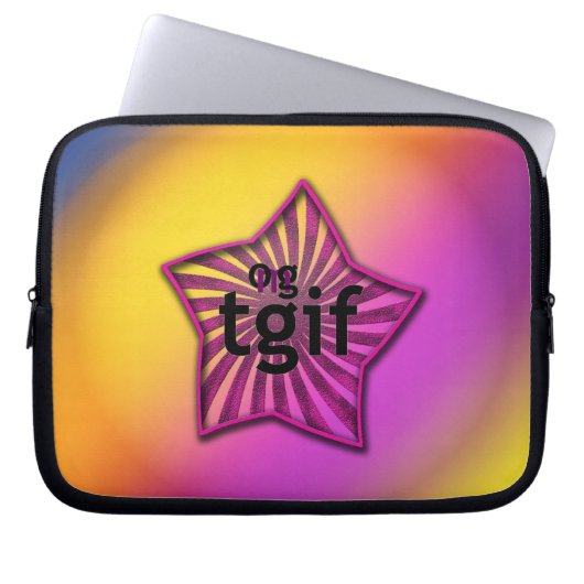 OG! tgif Laptopschutzhülle (Vorderseite)