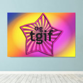 OG! tgif Leinwanddruck (Insitu (Holzboden))