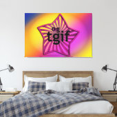 OG! tgif Leinwanddruck (Insitu (Schlafzimmer))