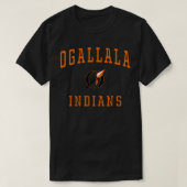 Ogallala High School Amerikanischen Ureinwohners T-Shirt (Design vorne)
