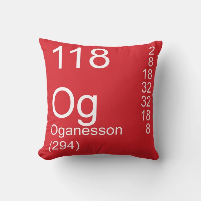 Oganesson Kissen (Vorderseite)