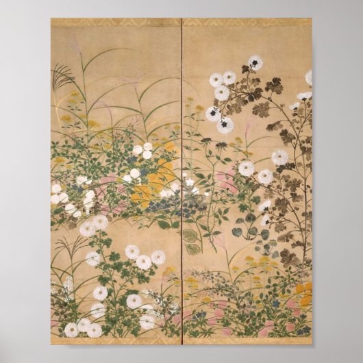 Ogata Korin Flowering Poster (Vorne)