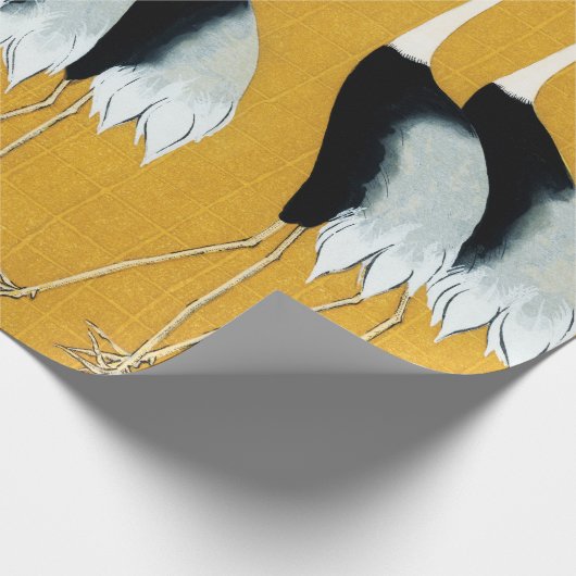 Ogata Korin Japanische Kronenkrane Geschenkpapier (Ecke)