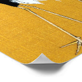 Ogata Korin Japanische Rotkronenkrane Poster (Ecke)