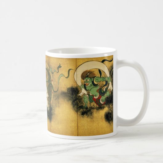 Ogata Kōrin , “ Wind God and Thunder God ”、尾形光琳 Kaffeetasse (Rechts)