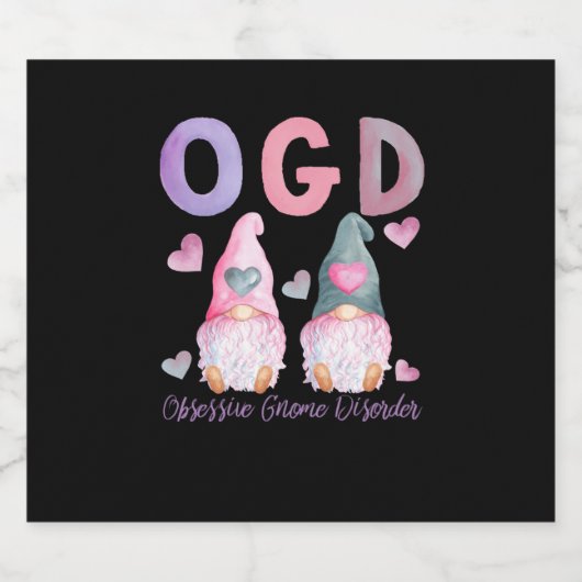 OGD - Obsessiver Knochenerkrankung - Niedliche Was Schaumweinetikett (Einzelnes Label)