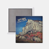 Ogden Canyon, Norther Utah Rock Cliffs Magnet (Vorderseite/Rückseite)