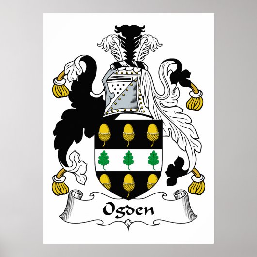Ogden Familienwappen Poster (Vorne)