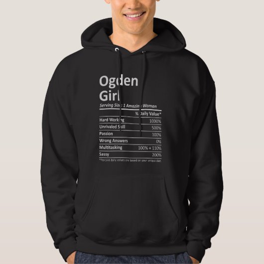 Ogden Girl Ut Utah Funny City Zuhause Roots Usa Hoodie (Vorderseite)