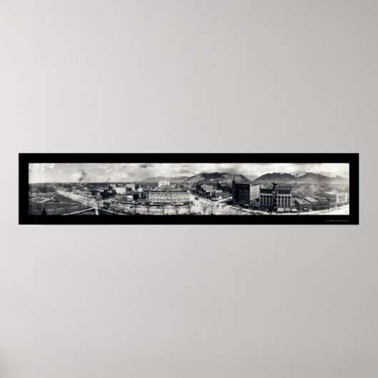 Ogden Skyline Utah Foto 1914 Poster (Vorne)