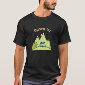 Ogden Ut Bergsee-Zauber Camping & Outdo T-Shirt (Vorderseite)