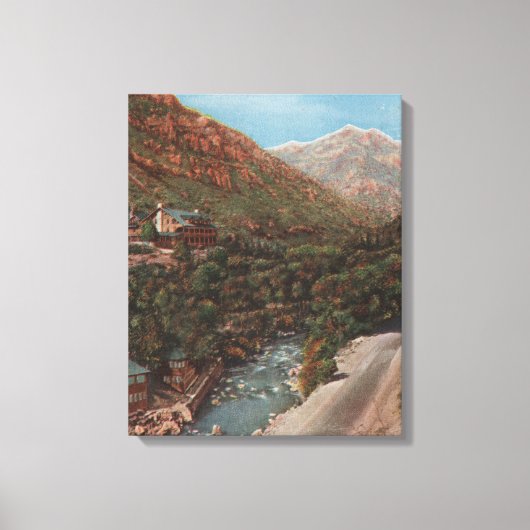 Ogden, Utah - Ogden Canyon View & River Leinwanddruck (Vorderseite)