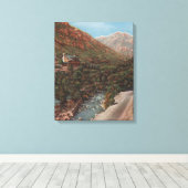 Ogden, Utah - Ogden Canyon View & River Leinwanddruck (Insitu (Holzboden))