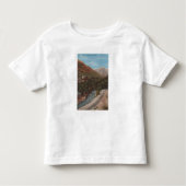 Ogden, Utah- - Ogdenschlucht-Ansicht u. Fluss Kleinkind T-shirt (Vorderseite)