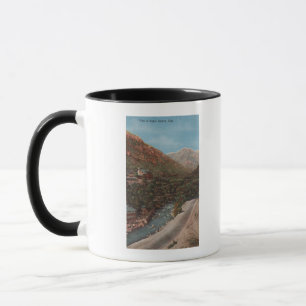 Ogden, Utah- - Ogdenschlucht-Ansicht u. Fluss Tasse