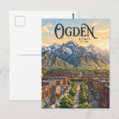 Ogden Utah Postkarte (Vorne/Hinten)